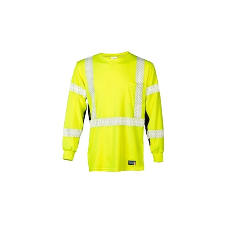 Premium Black Series FR Long Sleeve T-Shirt, Yellow/Lime, 5XT